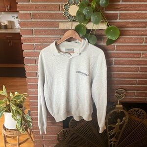 Essentials collared sweatshirt